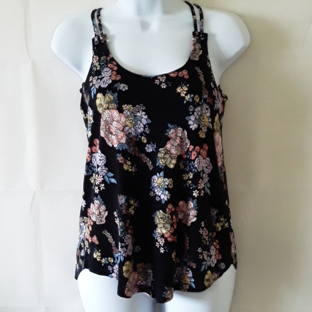 👠2/$10👠Pink Republic floral tank XS